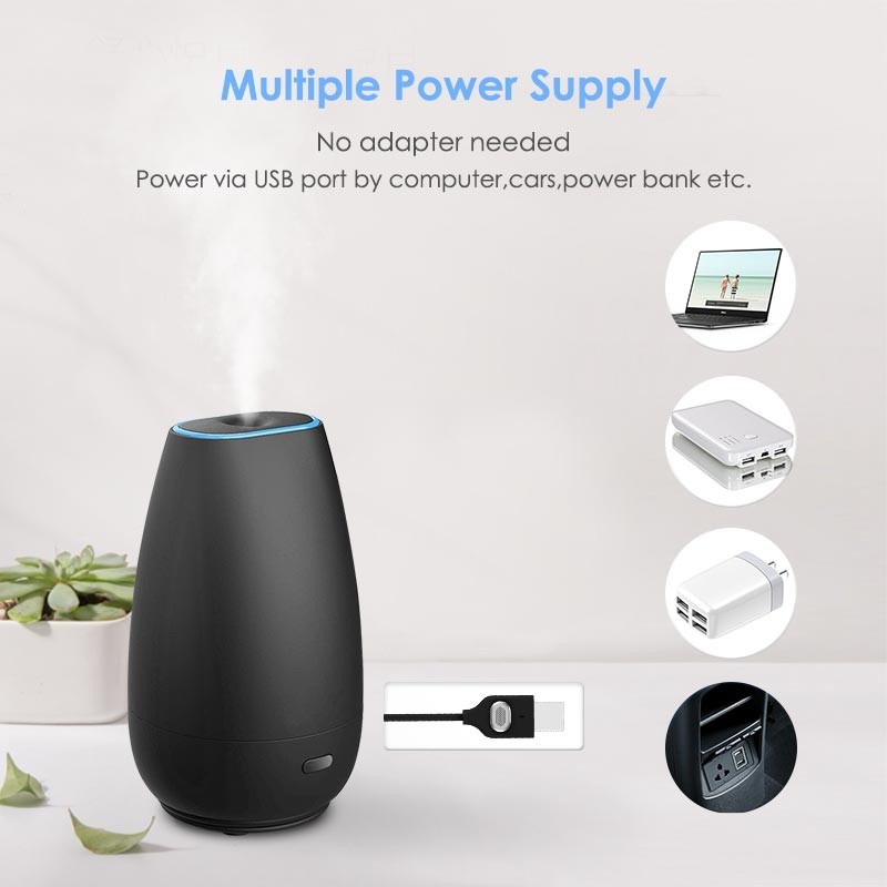 カーディフューザー 湿気化器 アロマテラピー エッセンシャルオイルディフューザー USB クールミスト ミニポータブルディフューザー