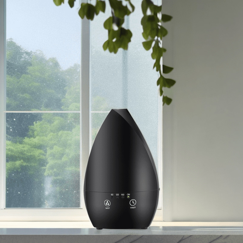 家庭 携帯 エア ウルトラソニック 湿気化器 寝室用 ナイトライト付き エッセンシャルオイルディフューザー