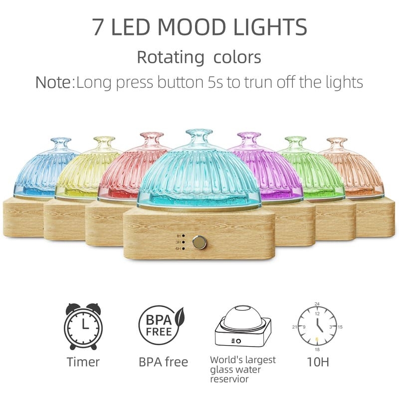 200 ML 色彩のあるLEDランプのアロマディフューザー DN-839