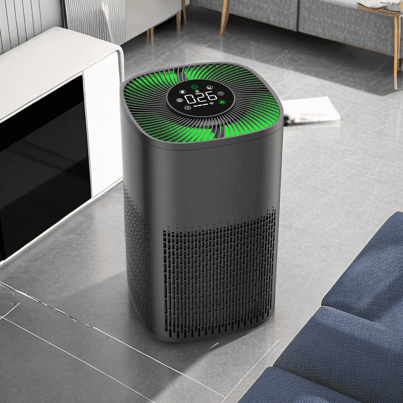 LED 三色光付きのWiFi デスクトップ HEPA 空気浄化器